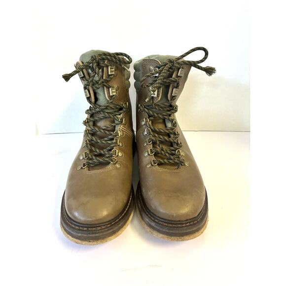 Simms Freestone Felt Wading Boots Men’s 11 – Fly Fishing, Brown Leather - Picture 2 of 8